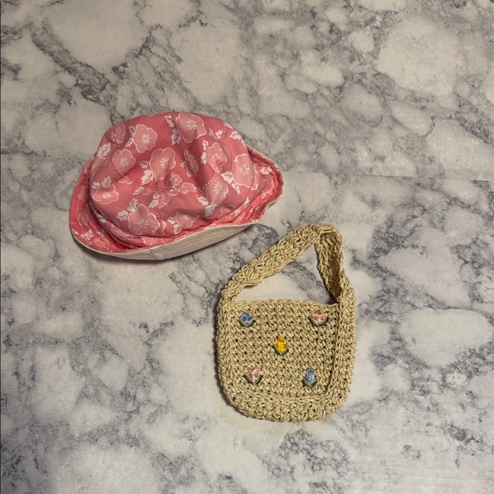 Build-A-Bear Pink and Tan Hat for Stylish Outfits